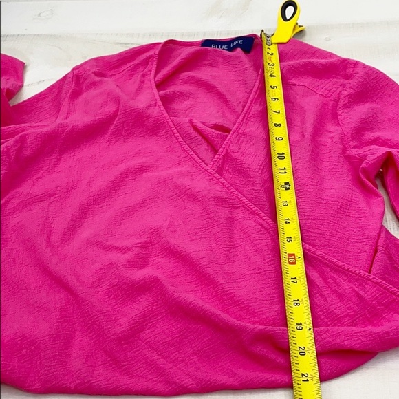 BLUE LIFE Hayley Blouse Wrap Style Raspberry - Picture 11 of 11